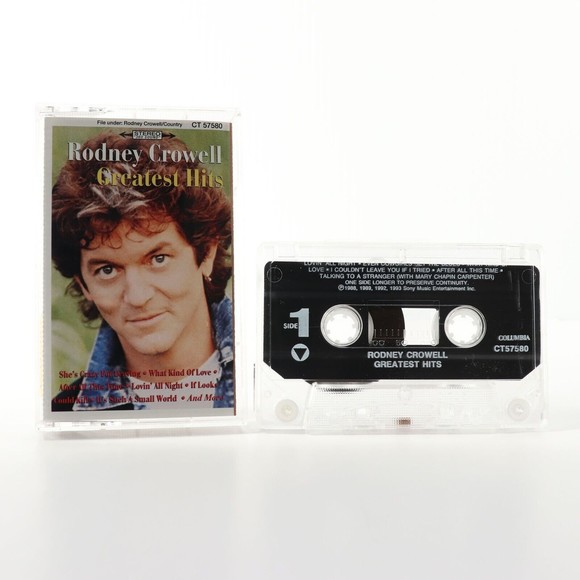 Rodney Crowell Greatest Hits (Cassette Tape, 1993, Columbia) CT-57580 - Picture 1 of 5